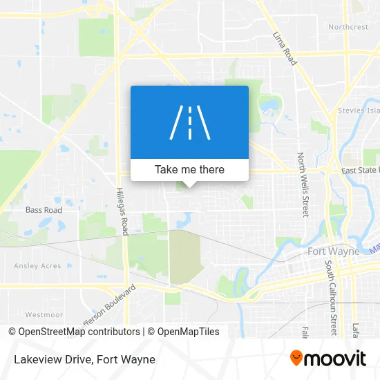Lakeview Drive map