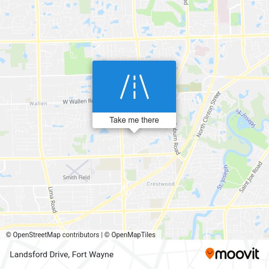 Landsford Drive map