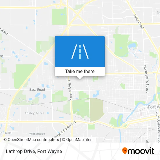 Lathrop Drive map