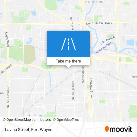 Lavina Street map