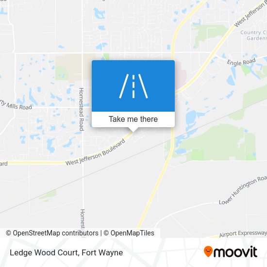 Ledge Wood Court map