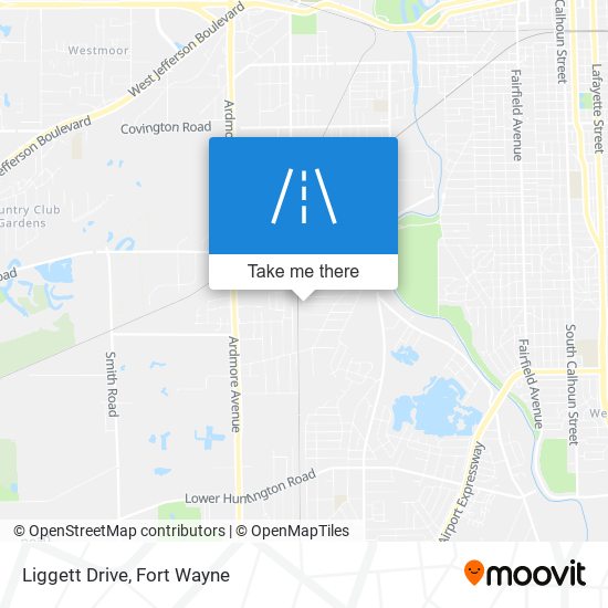 Liggett Drive map