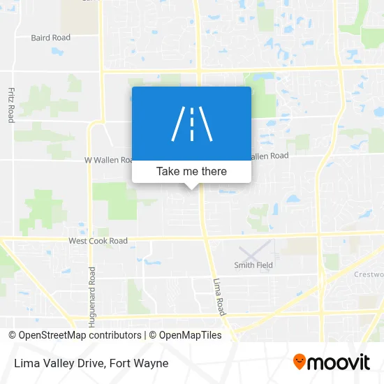 Lima Valley Drive map
