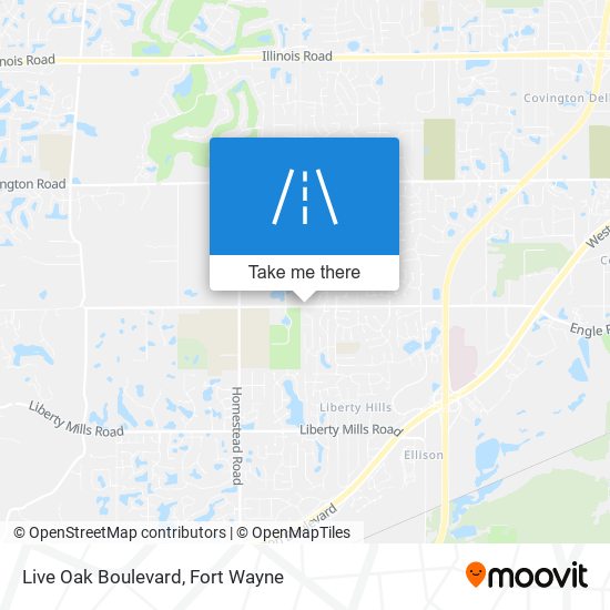 Mapa de Live Oak Boulevard