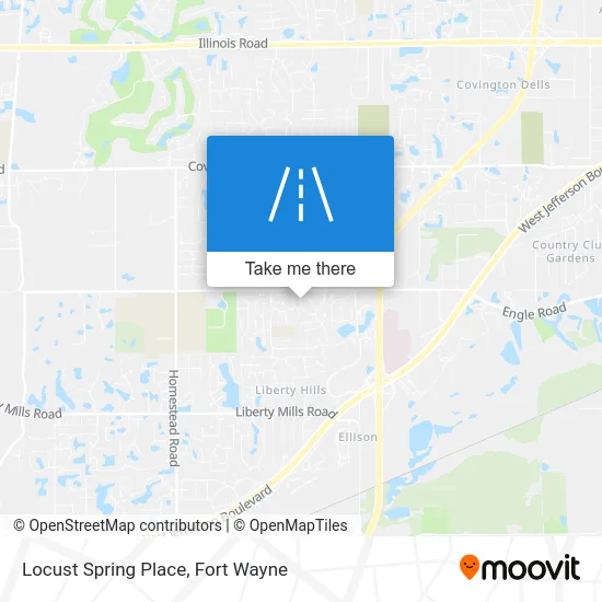 Locust Spring Place map
