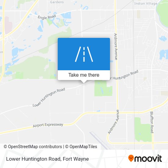 Mapa de Lower Huntington Road