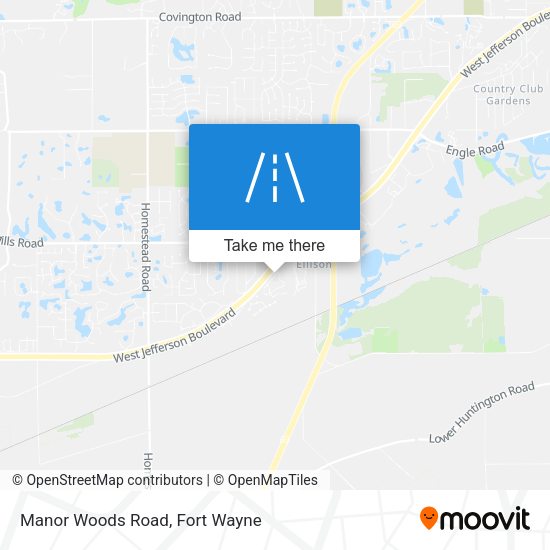 Manor Woods Road map