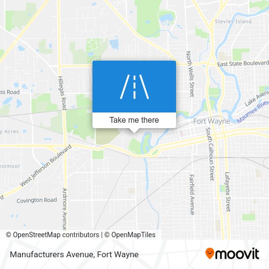 Manufacturers Avenue map
