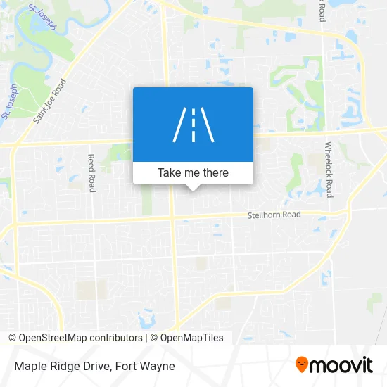 Maple Ridge Drive map