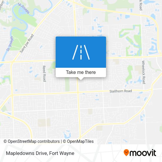 Mapledowns Drive map