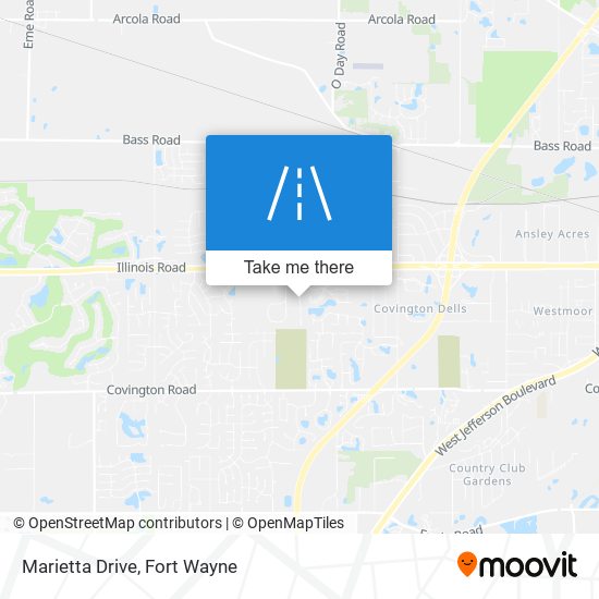 Marietta Drive map