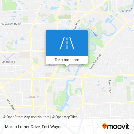 Mapa de Martin Luther Drive