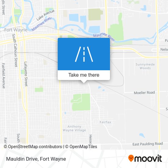 Mapa de Mauldin Drive
