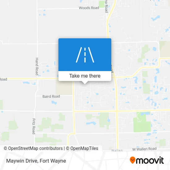 Maywin Drive map