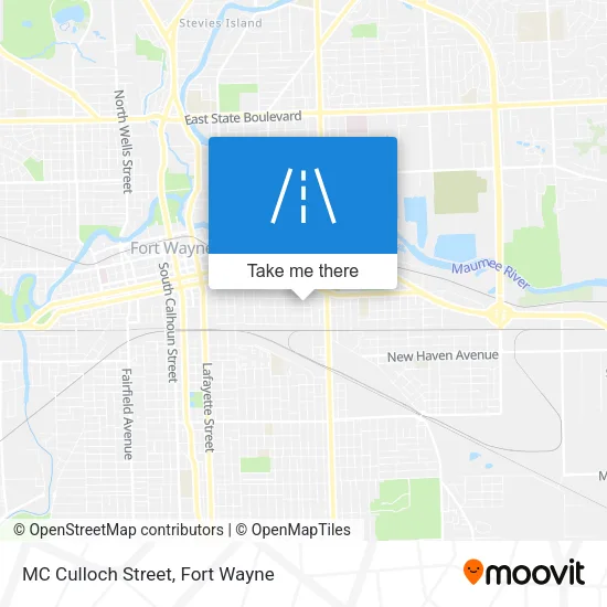 Mapa de MC Culloch Street