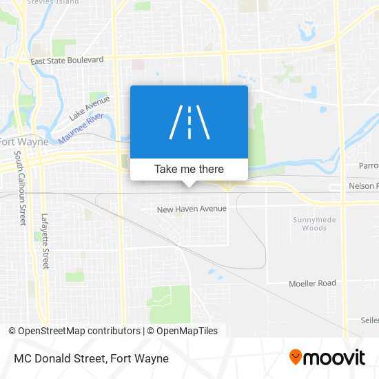 MC Donald Street map