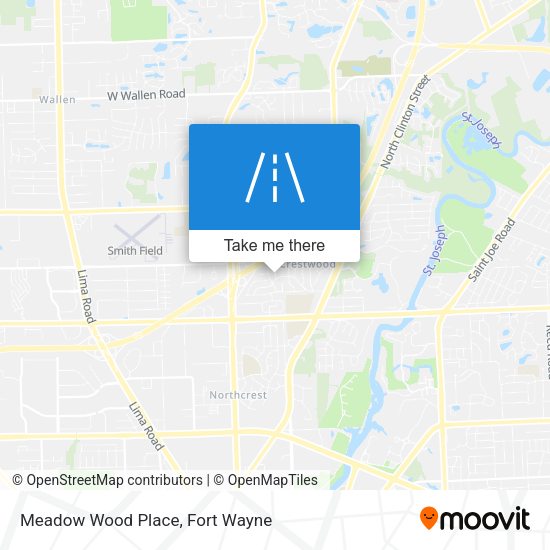 Meadow Wood Place map