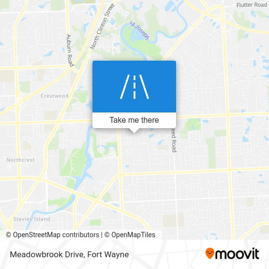 Meadowbrook Drive map