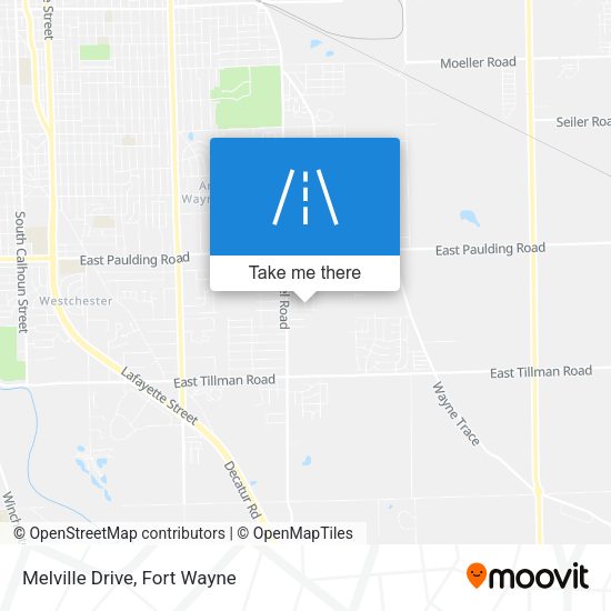 Mapa de Melville Drive
