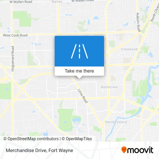 Mapa de Merchandise Drive