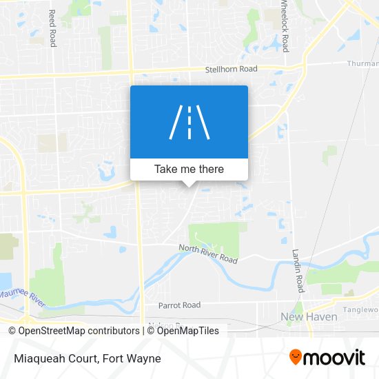 Mapa de Miaqueah Court