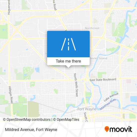 Mapa de Mildred Avenue