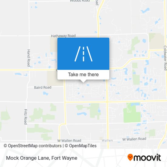 Mock Orange Lane map