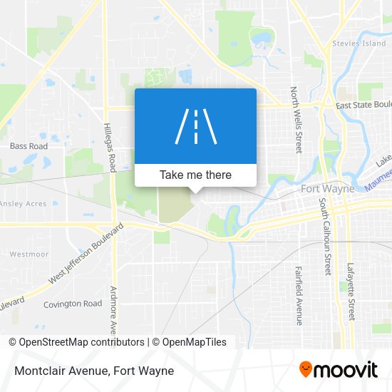 Mapa de Montclair Avenue
