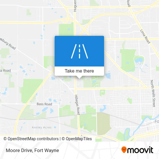 Moore Drive map