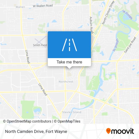 North Camden Drive map