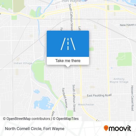 North Cornell Circle map