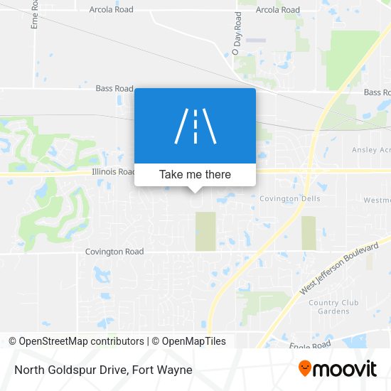 North Goldspur Drive map
