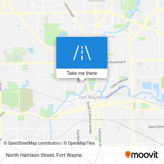 North Harrison Street map