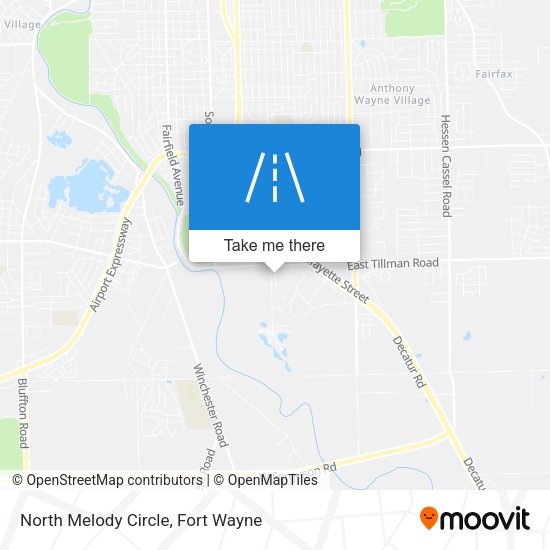 North Melody Circle map