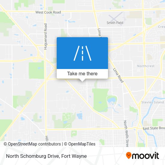 North Schomburg Drive map