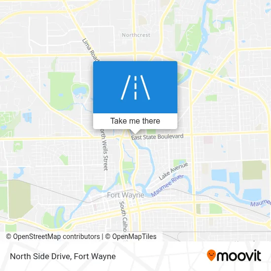 North Side Drive map