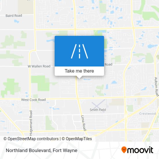 Northland Boulevard map