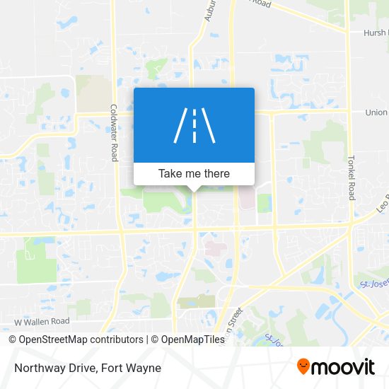 Northway Drive map