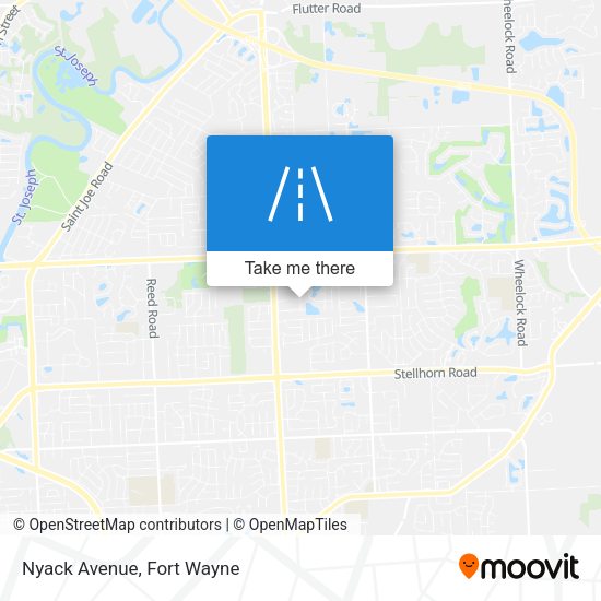 Mapa de Nyack Avenue
