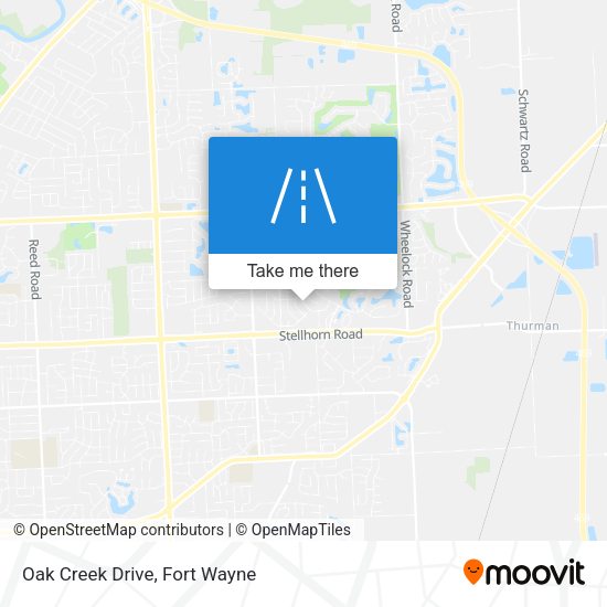 Oak Creek Drive map