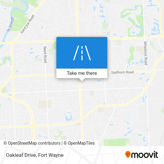 Oakleaf Drive map