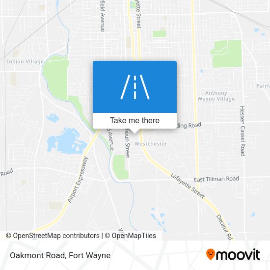 Mapa de Oakmont Road