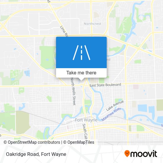 Mapa de Oakridge Road