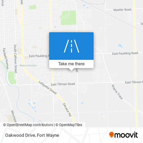 Oakwood Drive map