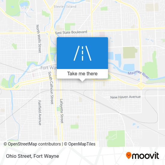 Ohio Street map