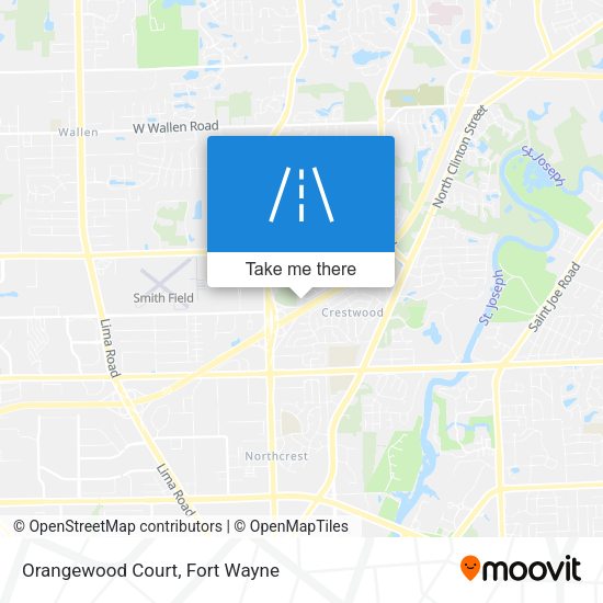 Orangewood Court map