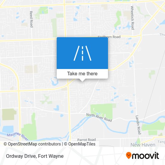 Ordway Drive map