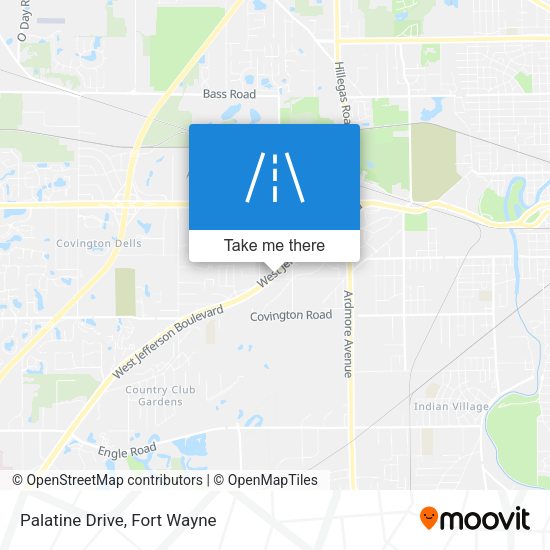 Mapa de Palatine Drive
