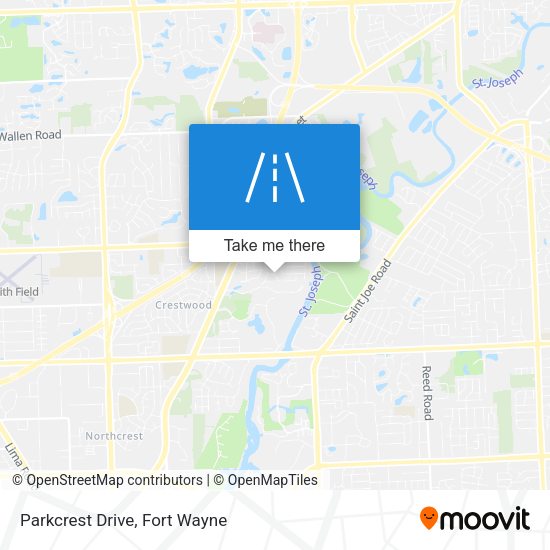 Mapa de Parkcrest Drive