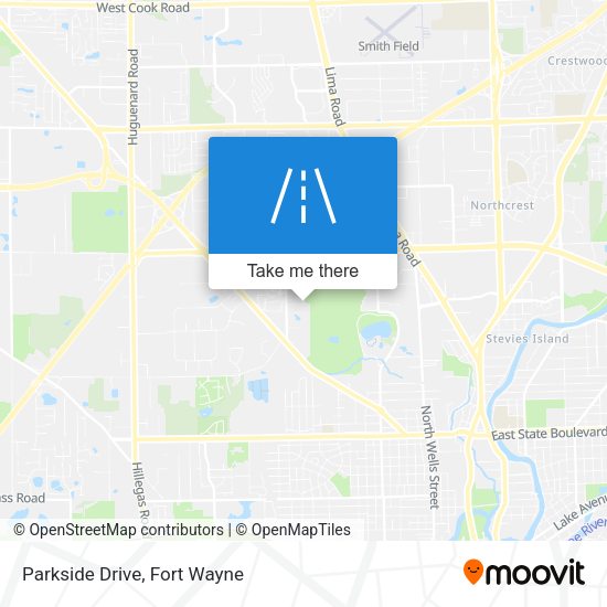 Mapa de Parkside Drive